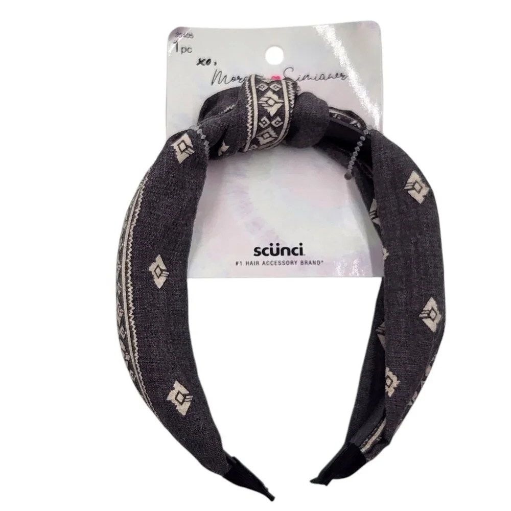 Scunci Morgan Simianer Xo Headbands and Scarves Bandana‎ & Stripes 2 Pcs Bundle